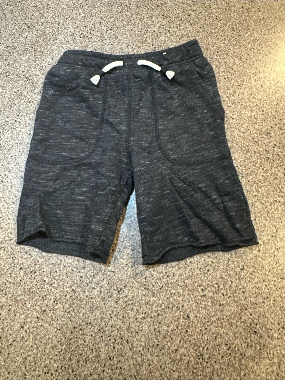 Charcoal Heather Knit Drawstring Shorts